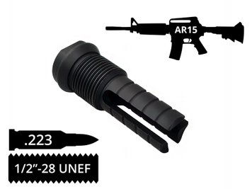 Пламегаситель трёхщелевой AFTactical F201, .223 (5.56мм), 1/2x28 UNEF, AR15 | M4