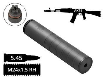Глушитель разборной AFTactical&nbsp;S441 калибр 5.45 мм різьба 24x1.5