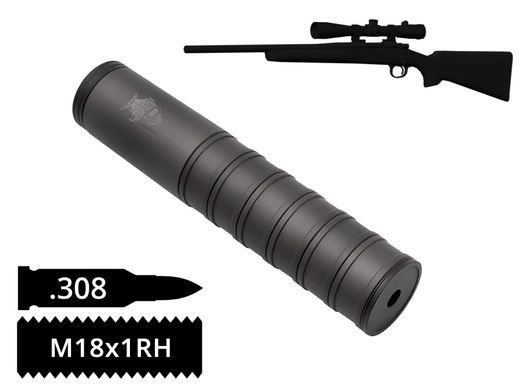 Розбірний саундмодератор AFTactical S44 калібр .308 різьба M18х1RH