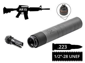 Швидкоз'ємний глушник AFTactical S441 для AR-15 калібр .223 Rem / 5.56 NATO модульної конструкції