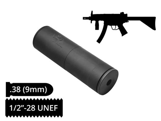 Глушитель AFTactical S44AC Compact, .38 (9мм), 1/2x28 UNEF