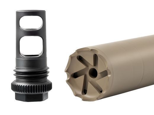 2в1 full-auto пбс+дтк S.L.A. Military L FH быстросъем, Койот, .308 (7.62мм), 5/8x24 UNEF