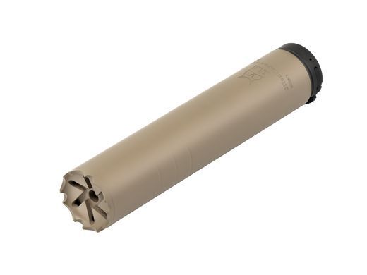 2в1 full-auto пбс+пламегас S.L.A. Military L FH швидкозʼєм, Койот, .223 (5.56мм), 15x1RH, Heckler & Koch HK416 (MR223)