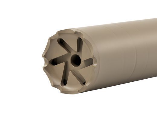 2в1 full-auto пбс+пламегас S.L.A. Military L FH швидкозʼєм, Койот, .223 (5.56мм), 15x1RH, Heckler & Koch HK416 (MR223)