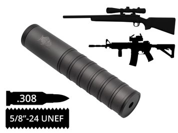 Глушник розбірний AFTactical S44, .308, 5/8x24 UNEF, AR10, Болтовик .308