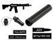 2в1 full-auto пбс+пламегас S.L.A. Military L FH быстросъем, Черный, .223 (5.56мм), 15x1RH, Heckler & Koch HK416 (MR223)