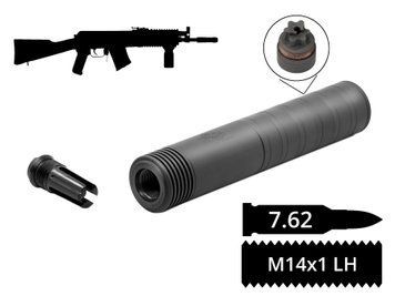 Глушник розбірний 2в1 з полум'ягасником AFTactical S441F24 .308 14x1LH