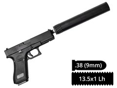 Пістолетний глушник AFTactical S34 , .38 (9мм), 13.5x1 Lh