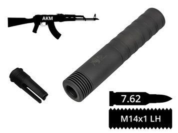 2в1 пламегасник+глушник AFTactical S44F24, 7.62мм, 14x1Lh, АК47, АКM