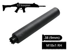 Глушник розбірний AFTactical S39SC, .38 (9мм), 18x1 R, CZ Scorpion EVO