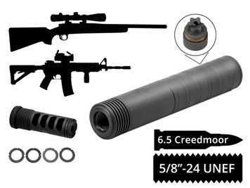2в1 розбірний глушник+дгк AFTactical S441M24, 6.5 Creedmoor, 5/8x24 UNEF