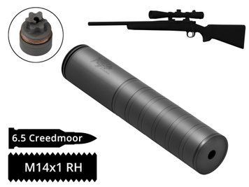 Глушник розбірний AFTactical S441 калібр 6.5 Creedmoor різьба M14x1RH