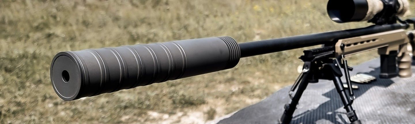 Глушитель AFTactical S44 на болтовой винтовке